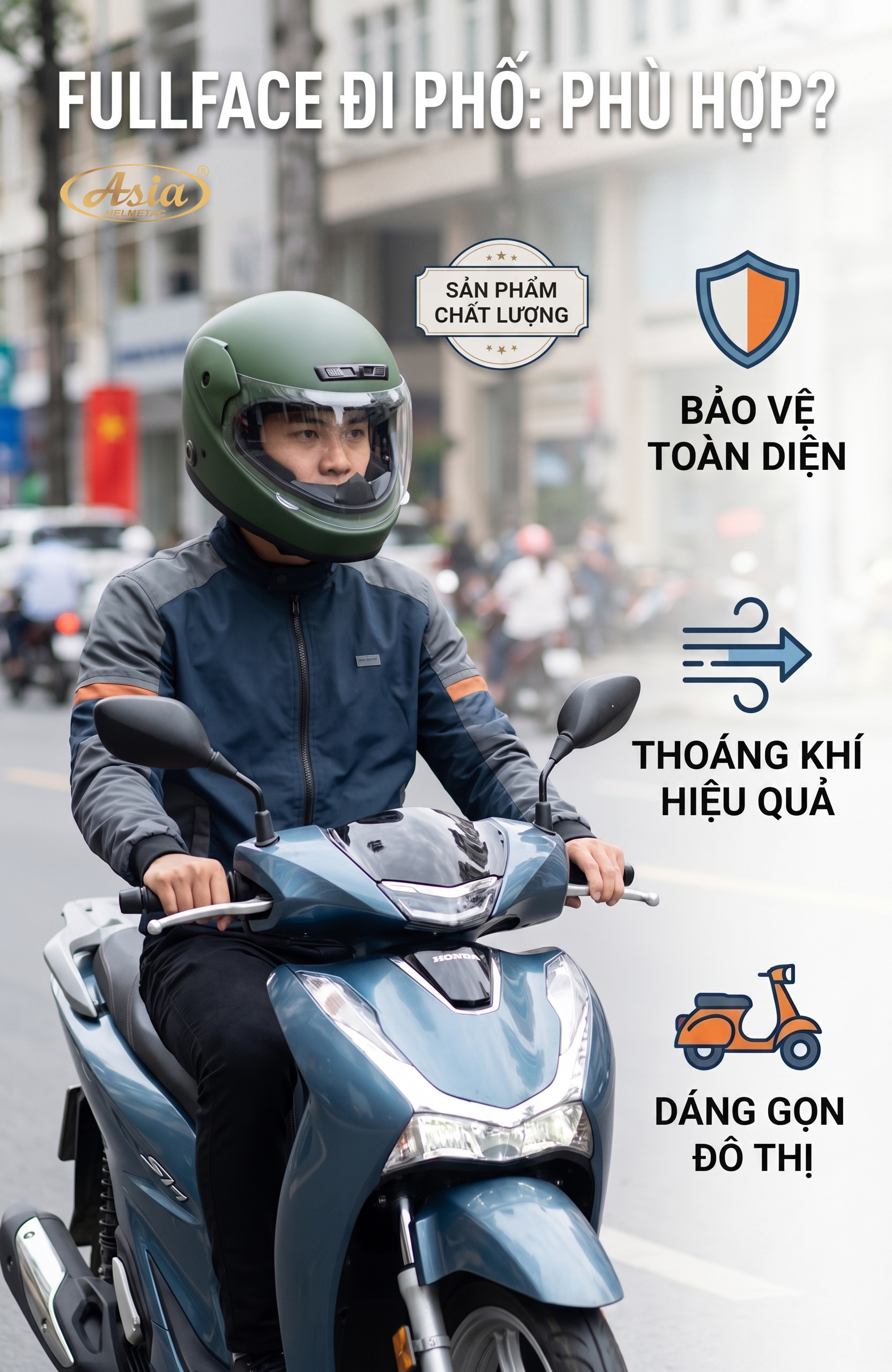 Fullface đi phố có thật sự phù hợp? 